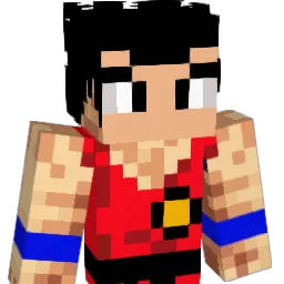 Mustan Minecraft avatar bust