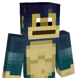 Nibbling Minecraft avatar bust
