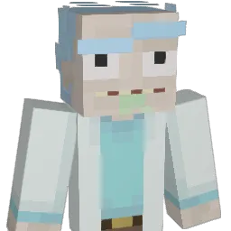 Nonglitched Minecraft avatar bust