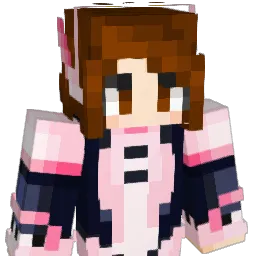 OchacoUrarako Minecraft avatar bust