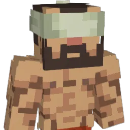 Oshiba Minecraft avatar bust