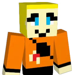 Oturan Minecraft avatar bust