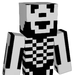 Overspilled Minecraft avatar bust