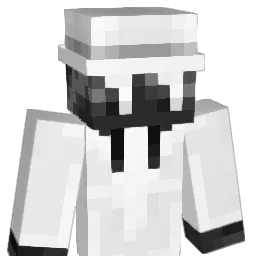 PHANTOM_White Minecraft avatar bust