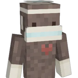 P_ainted Minecraft avatar bust
