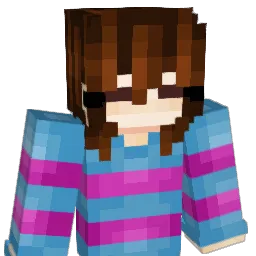 PaciFrisk Minecraft avatar bust