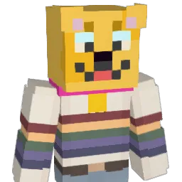 Pawbz Minecraft avatar bust