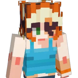 PeachiHeartz Minecraft avatar bust