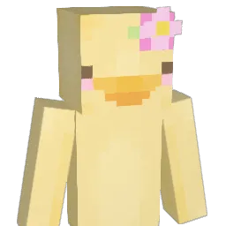 Peachixx Minecraft avatar bust
