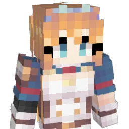 Pecorine Minecraft avatar bust