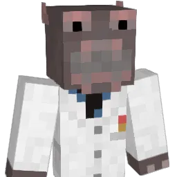 PervertedHippo Minecraft avatar bust