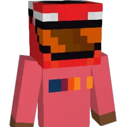 Phychedelic Minecraft avatar bust