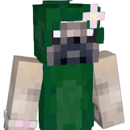 Pickle Minecraft avatar bust