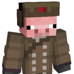 Piggleton Minecraft avatar bust