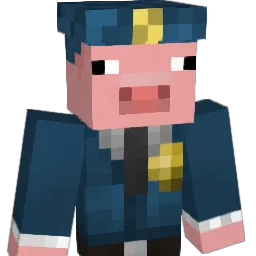 Piggmask Minecraft avatar bust