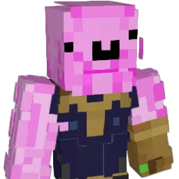 PinkThanos Minecraft avatar bust