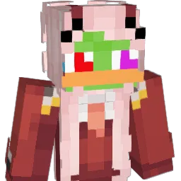 Pinkpepe Minecraft avatar bust
