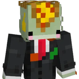 Pizzafwog Minecraft avatar bust