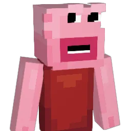 PossessedPiggy Minecraft avatar bust
