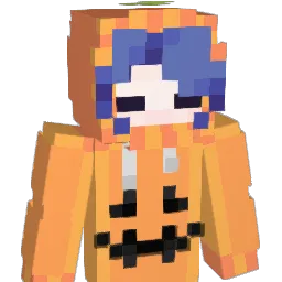 Pumpquee Minecraft avatar bust