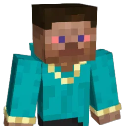 Puple Minecraft avatar bust