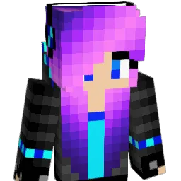 Purplyyyyy Minecraft avatar bust