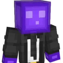 Purpppple Minecraft avatar bust