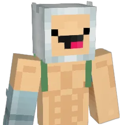 QWEN408 Minecraft avatar bust