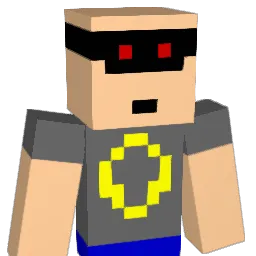 Quadratmann Minecraft avatar bust