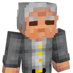 Quadricolored Minecraft avatar bust