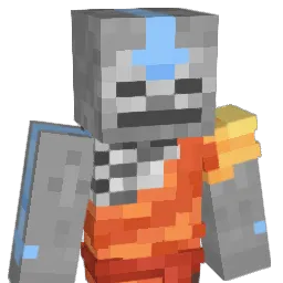 RStriking Minecraft avatar bust