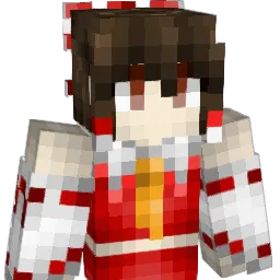 ReimuHakurei Minecraft avatar bust