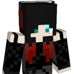 Renkli Minecraft avatar bust