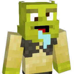 Resarded Minecraft avatar bust