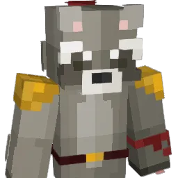 RexRacoon Minecraft avatar bust