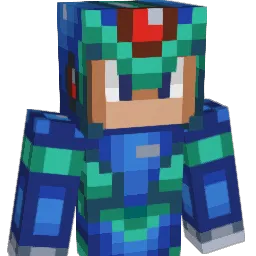 RockmanX2 Minecraft avatar bust