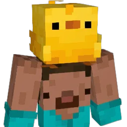 Rozbryqany Minecraft avatar bust