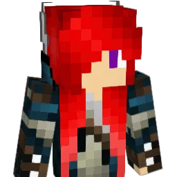 Rubellia Minecraft avatar bust