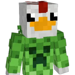 Sahnehuhn Minecraft avatar bust