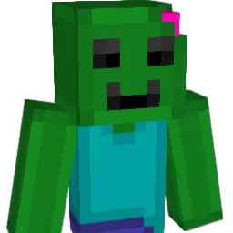 Scaring Minecraft avatar bust