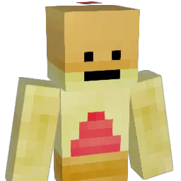 Scraggy Minecraft avatar bust