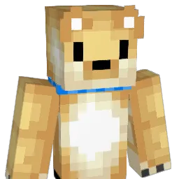 ShibaBRB Minecraft avatar bust