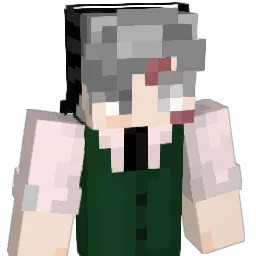 SilverSuited Minecraft avatar bust