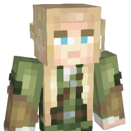 Skelebling Minecraft avatar bust