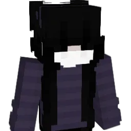 SkinnyGothGirl Minecraft avatar bust