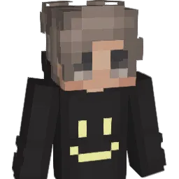 Smiley Minecraft avatar bust