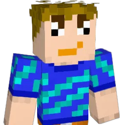 Snookered Minecraft avatar bust