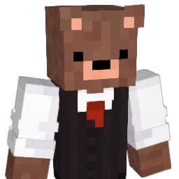 SquattingBear Minecraft avatar bust