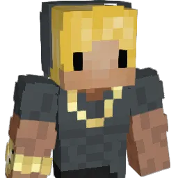 Streaked Minecraft avatar bust