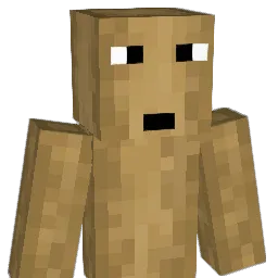 Stripped_oak_log Minecraft avatar bust